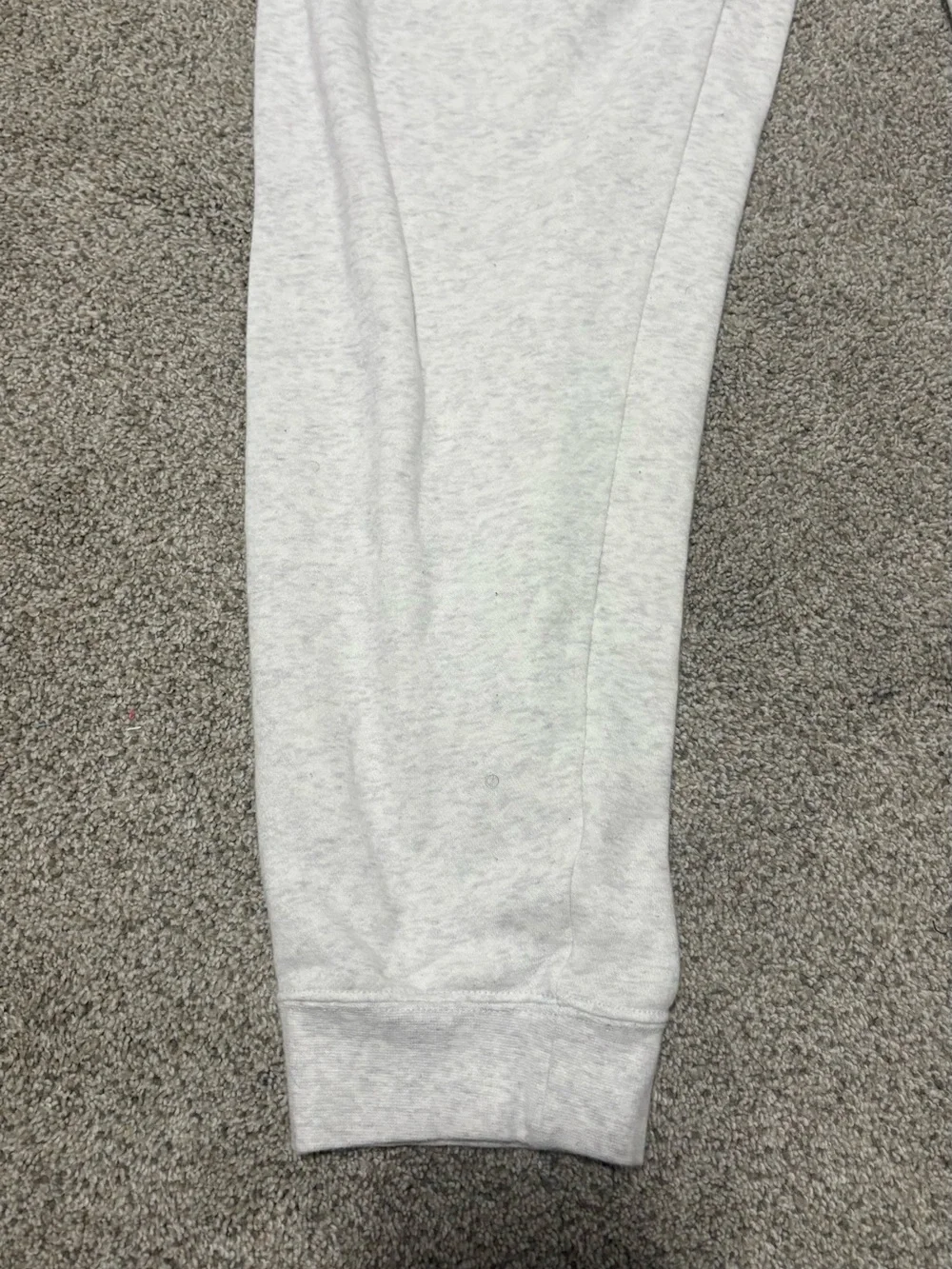 Nike Kids Light Gray Sweatpants with Black Logo